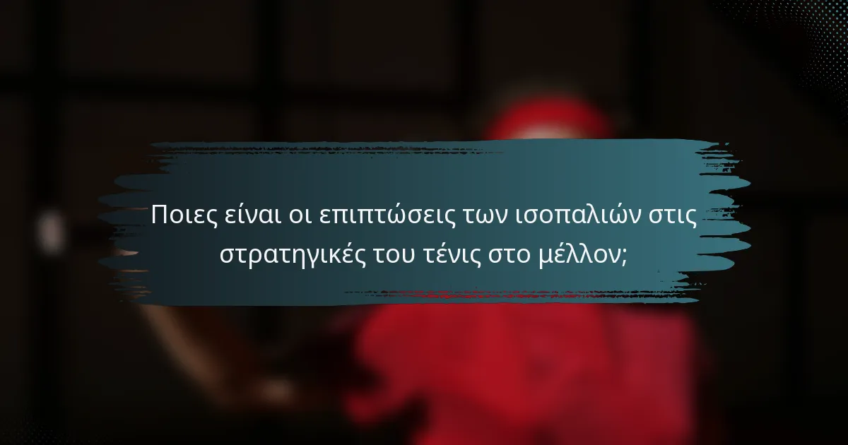 Ποιες είναι οι επιπτώσεις των ισοπαλιών στις στρατηγικές του τένις στο μέλλον;