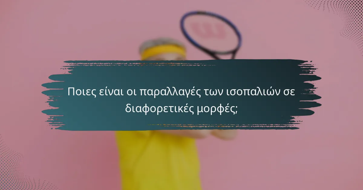 Ποιες είναι οι παραλλαγές των ισοπαλιών σε διαφορετικές μορφές;