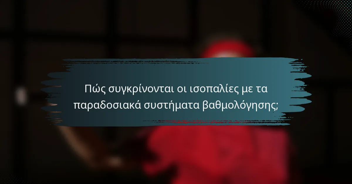 Πώς συγκρίνονται οι ισοπαλίες με τα παραδοσιακά συστήματα βαθμολόγησης;